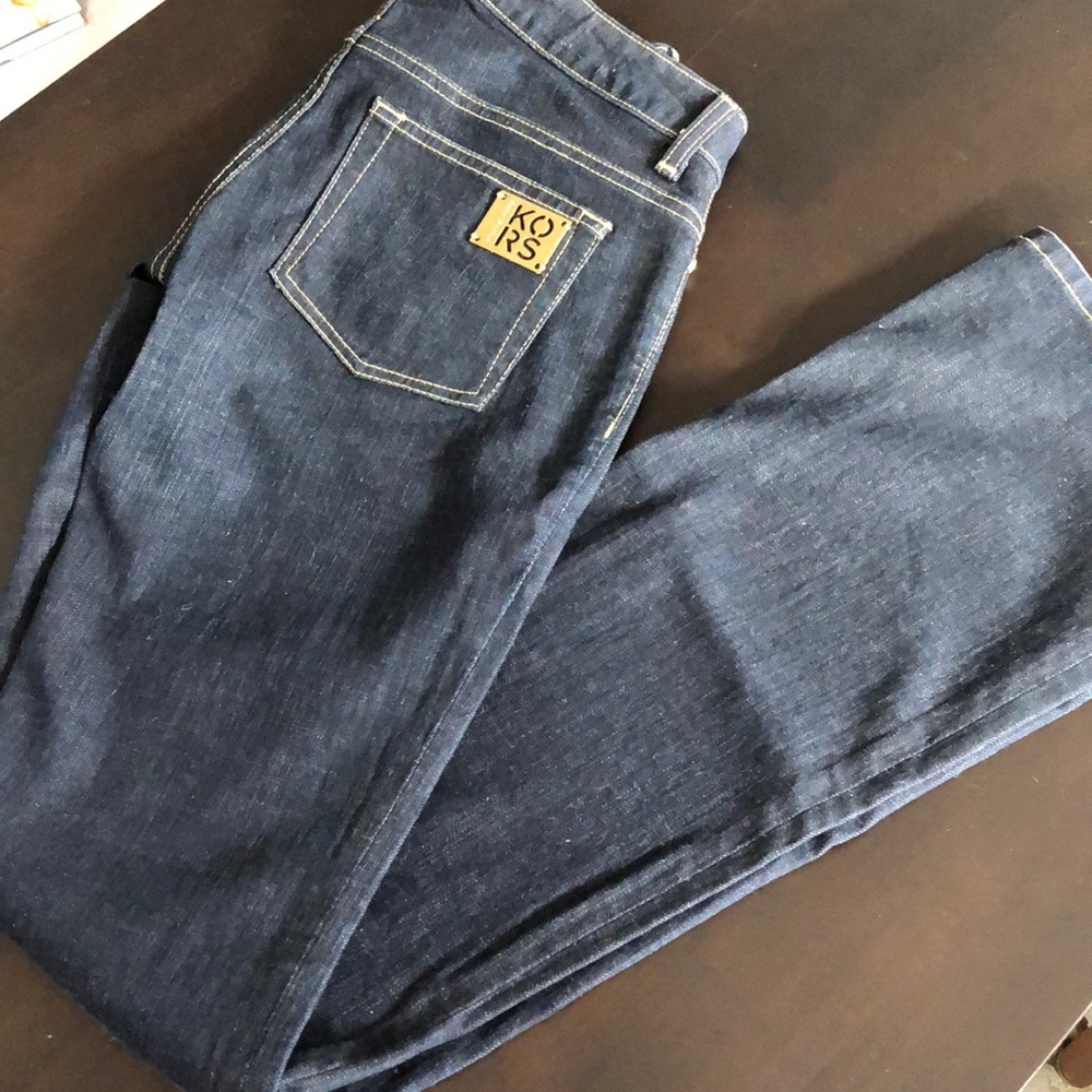 Michael Kors Dark Blue Boot Cut Jeans - Picture 4 of 5